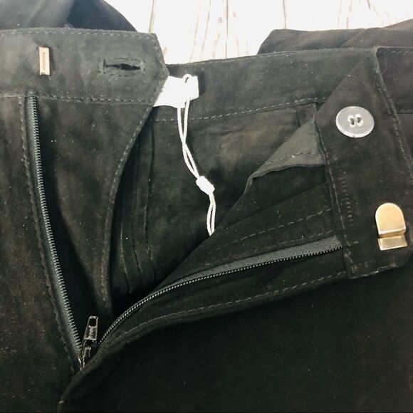 Part Two Suede Leather Joggers Tuxedo Pants 6 - Picture 8 of 8